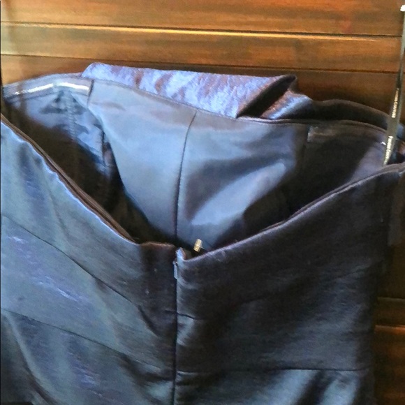 Blue Strapless Cocktail Dress - Picture 10 of 10